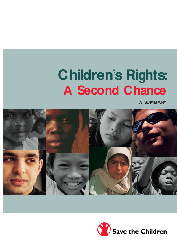Children's rights: A second chance. A summary