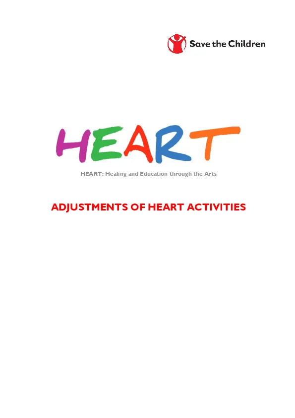 Adjustment of HEART activities