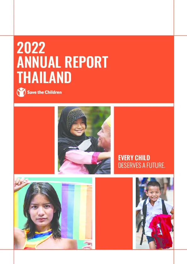 Annual Report 2022 - Save the Children Thailand