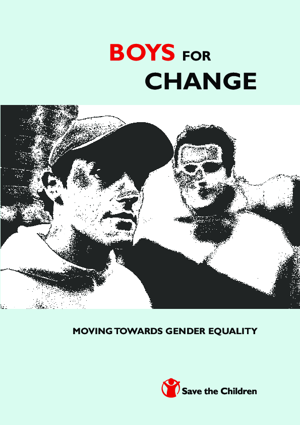 Boys for change – moving towards gender equality