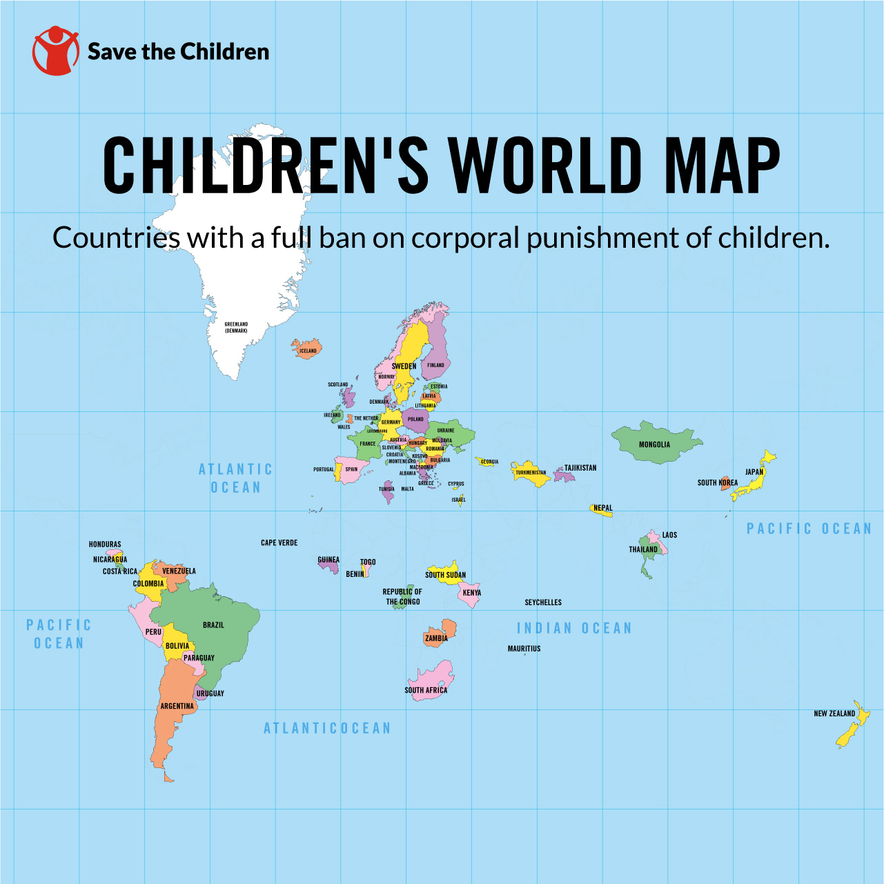 Children’s World Map 2025