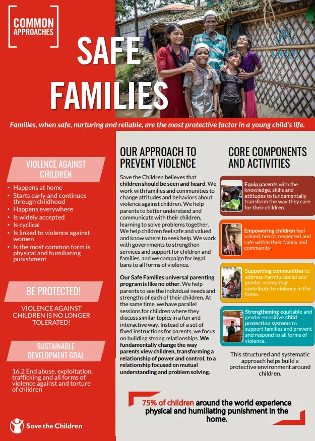 Safe Families Common Approach 2-Pager Brief