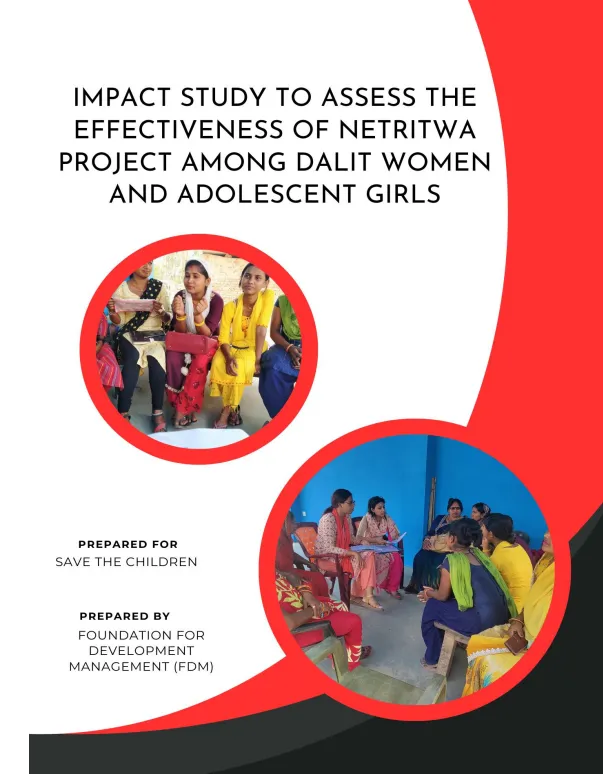 Impact Study to Access the Effectiveness of Netritwa Project among Dalit Women and Adolescent Girls