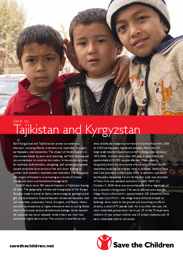 DRR in Tajikistan and Kyrgyzstan.pdf