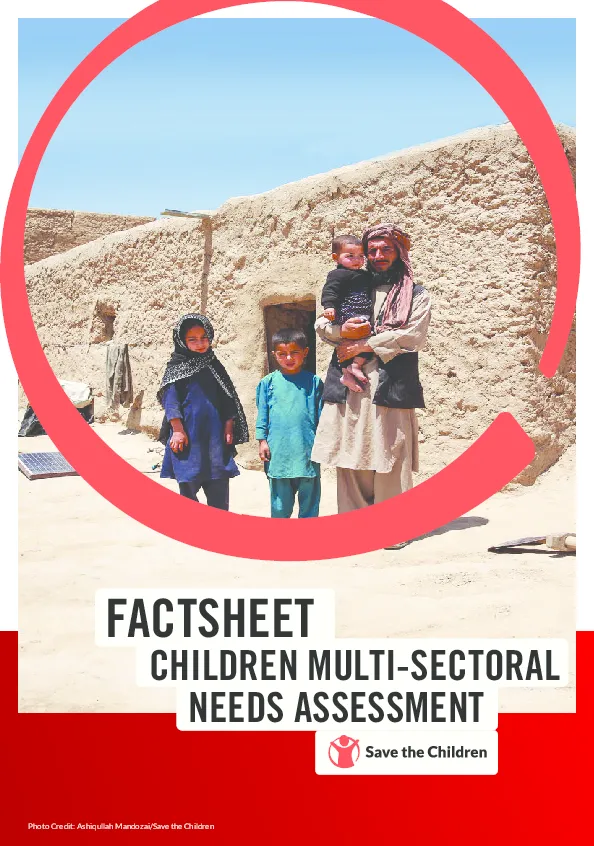 Afghanistan Factsheet Report: Multi-sectoral needs assessment (Wave 2)