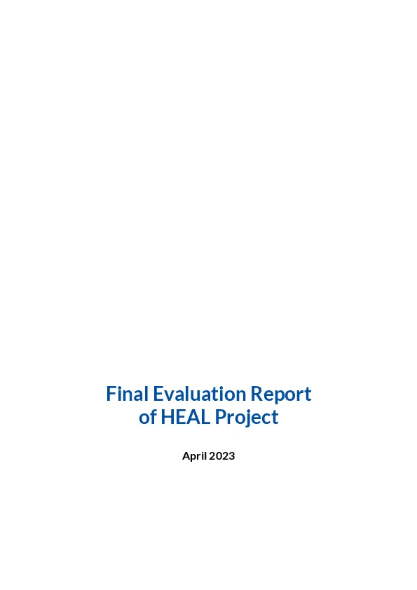 Final Evaluation Report of Heal Project