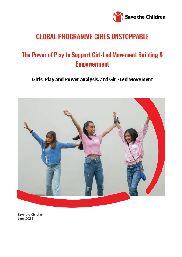 Girls, Play and Power - Rapid Gender Analysis