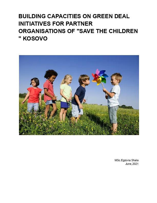 Building Capacities on Green Deal Initiatives for Partner Organisations of Save the Children Kosovo