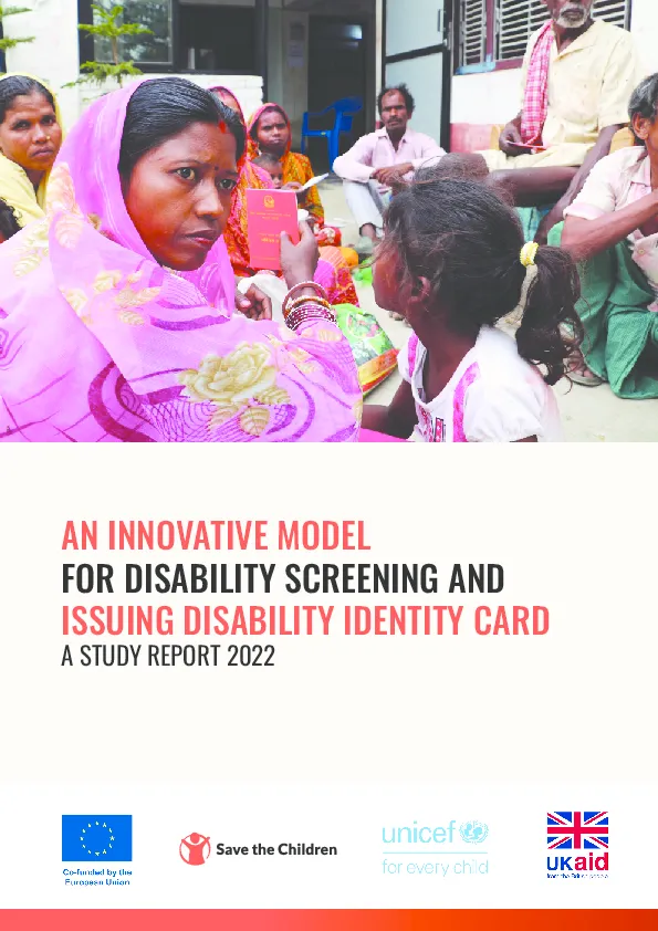 An Innovative Model for Disability Screening and Issuing Disability Identity Card