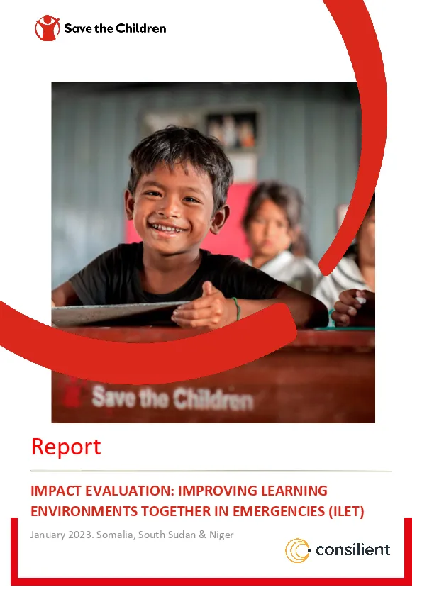Impact Evaluation: Improving learning environments together in emergencies (ILET)