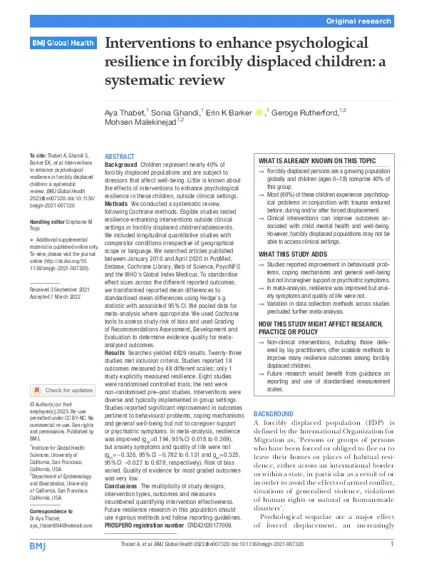 interventions-to-enhance-psychological-resilience-in-forcibly-displaced-children-a-systematic-review-2023(thumbnail)