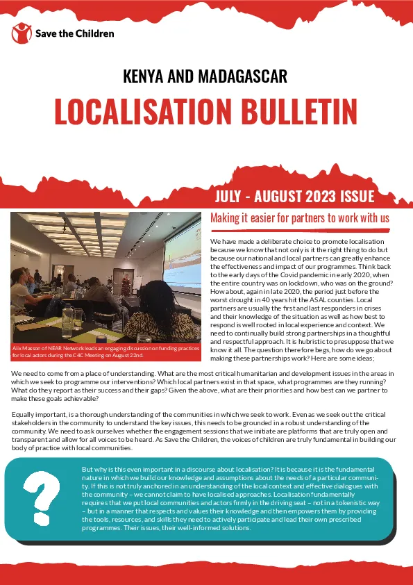 Localisation Bullletin: July - August 2023 Issue