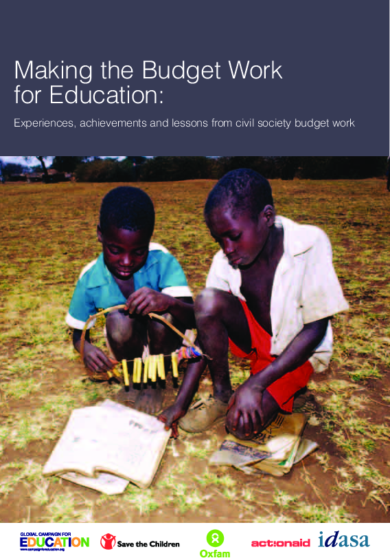 Making the budget work for education - Experiences, achievements and lessons from civil society budget work