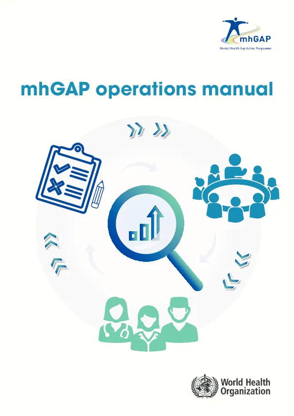 Mental Health Gap Operations Manual | Save the Children’s Resource Centre