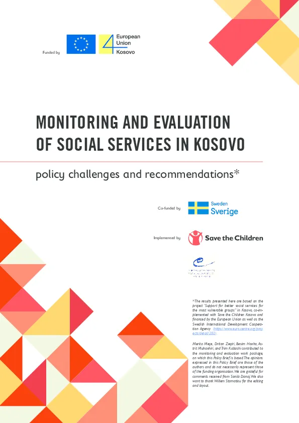 Monitoring and evaluation of social services in Kosovo