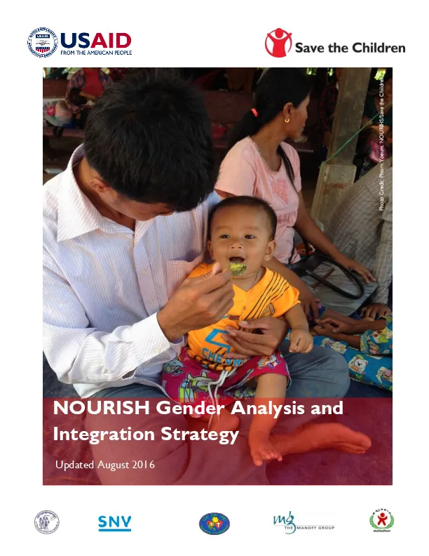 NOURISH Gender Analysis and Integration Strategy