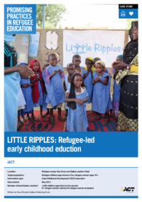 Promising Practices in Refugee Education: Little Ripples: Refugee-led early childhood eduction