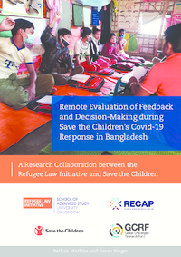 Remote Evaluation of Feedback and Decision-Making During Save the Children’s Covid-19 Response in Bangladesh