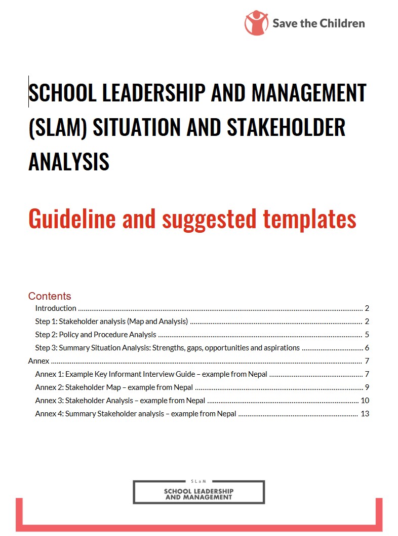 SLaM Situation Analysis Tool