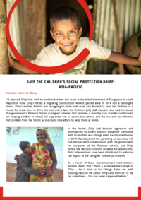 Save the Children's Social Protection Brief: Asia-Pacific