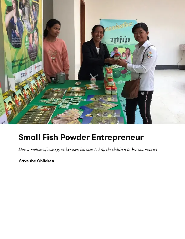 Small Fish Powder Entrepreneur: How a mother of seven grew her own business to help the children in her community