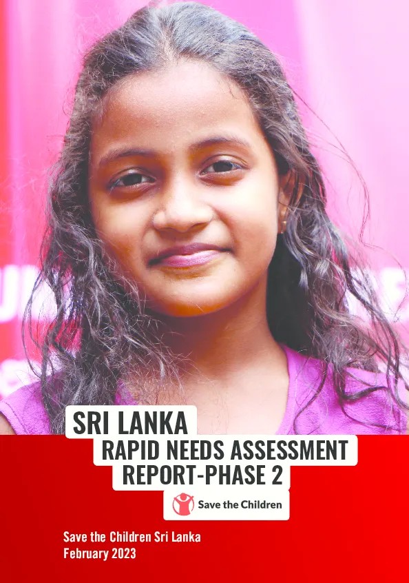 Sri Lanka Rapid Needs Assessment February 2023
