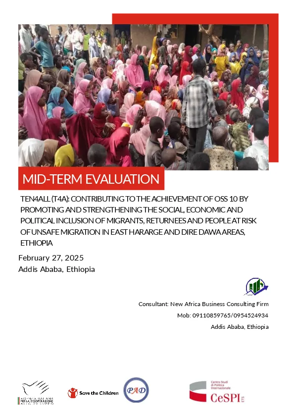 Endline Evaluation report for Ten4All project in East Hararge and Dire Dawa areas, Ethiopia