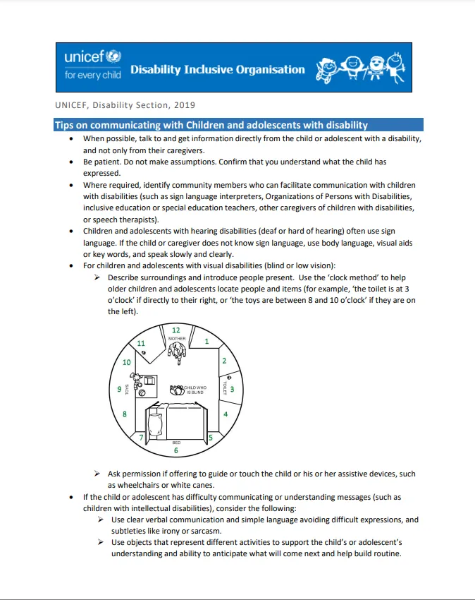 Tips on communicating with Children and adolescents with disability thumbnail