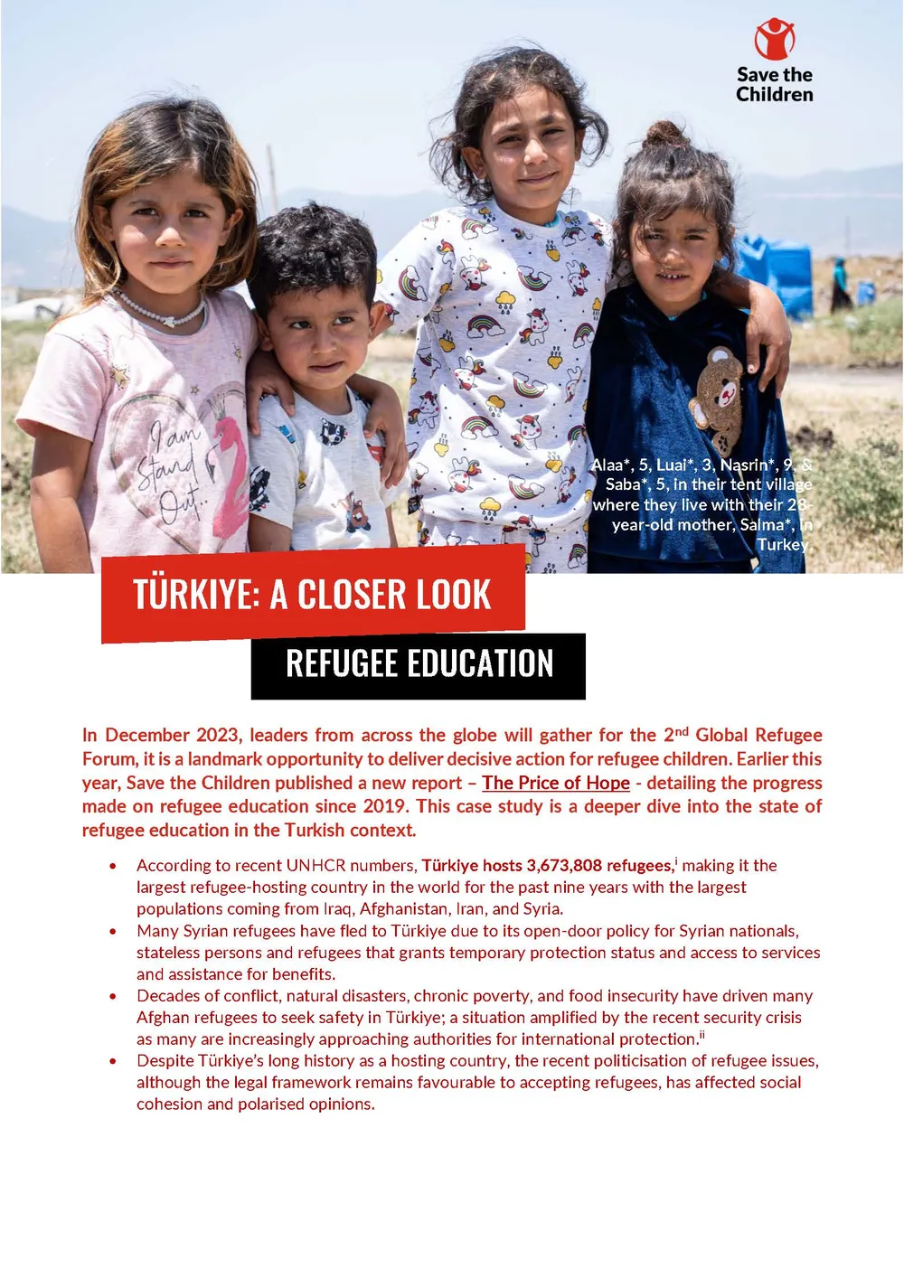Türkiye: A Closer look, refugee education