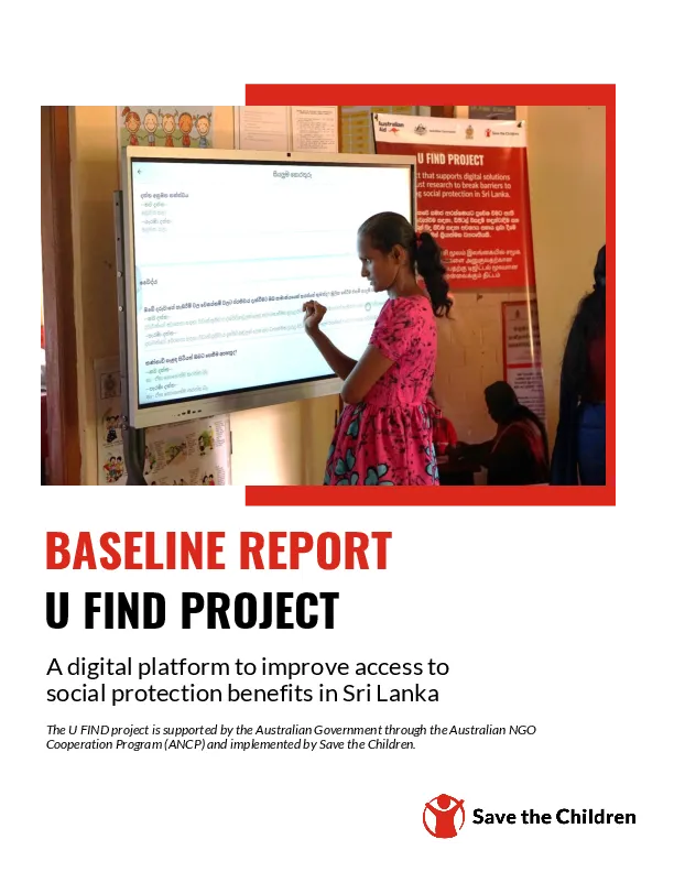 U FIND Project Baseline Report