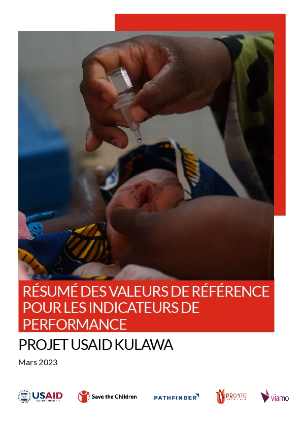 Summary of Baseline Values for Performance Indicators, USAID Kulawa Project