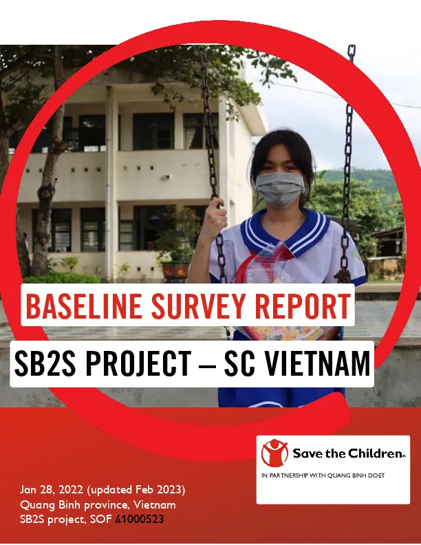 Baseline Survey of the Safe back to School Project in Vietnam