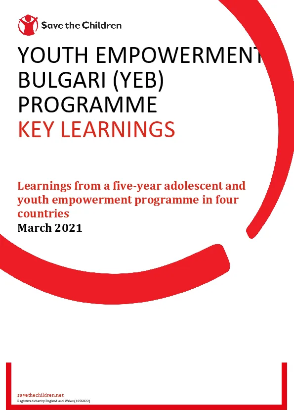 Youth Empowerment in Bulgari (YEB) Programme: Key learnings