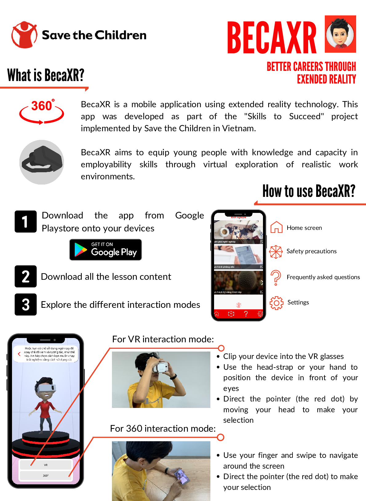 BECAXR: Better Careers Through Extended Reality