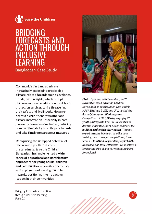 Bridging Forecasts and Action Through Inclusive Learning – Bangladesh Case Study thumbnail