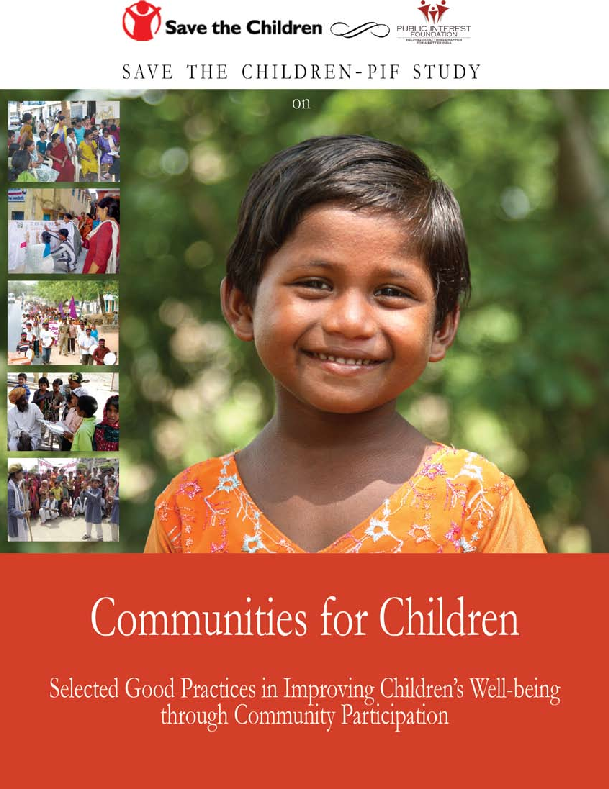 Communities for children: Selected good practices in improving children ...