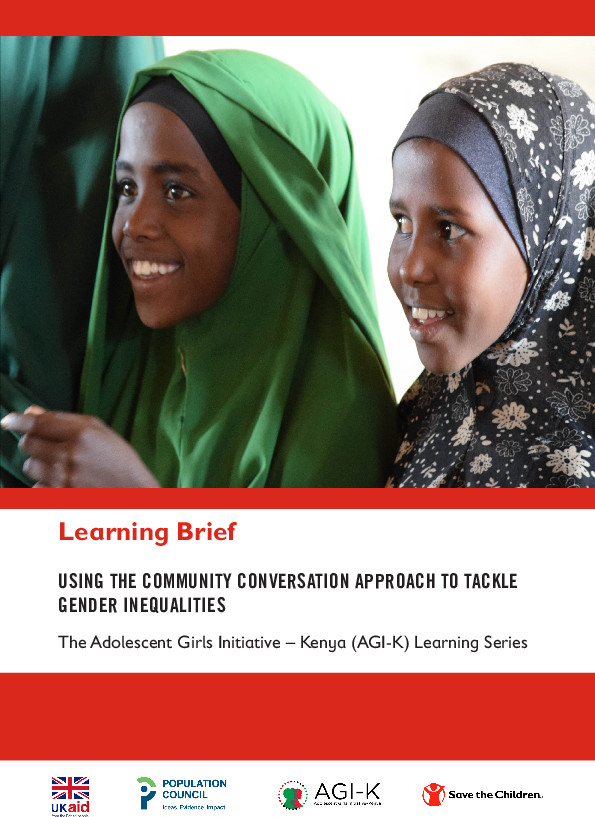 Using the Community Conversation Approach to Tackle Gender