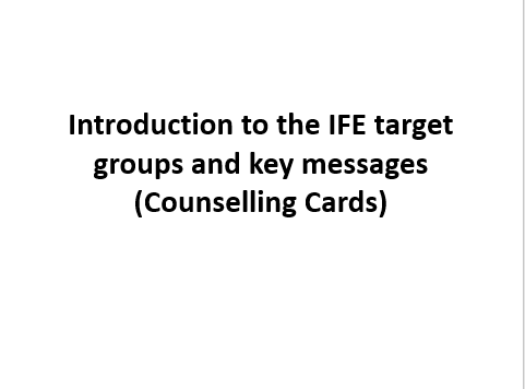 counselling cards