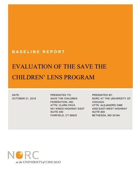 Baseline Evaluation of the Save the Children's Literacy Education and Nutrition for Sustainability (LENS) Program