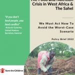The Food & Nutrition Crisis in West Africa and the Sahel: We must act urgently to avoid the worst case scenario