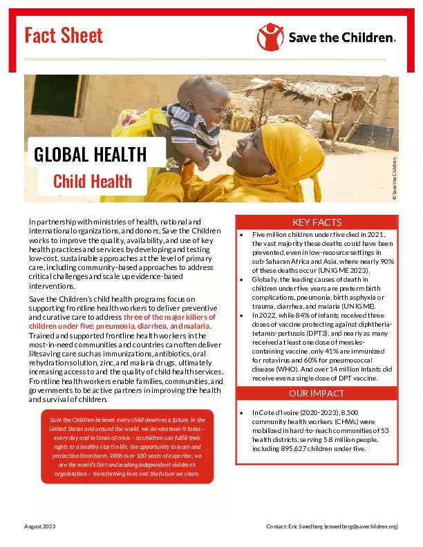 Global Health: Child Health thumbnail