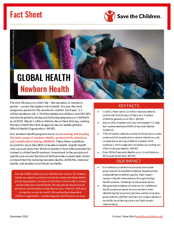 Global Health: Newborn Health thumbnail