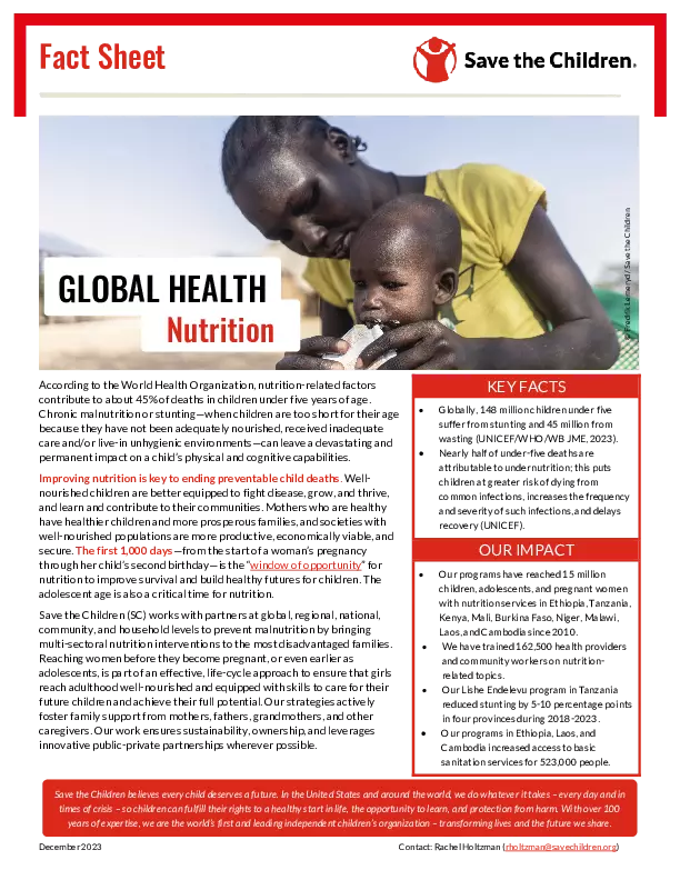 Global Health: Nutrition thumbnail