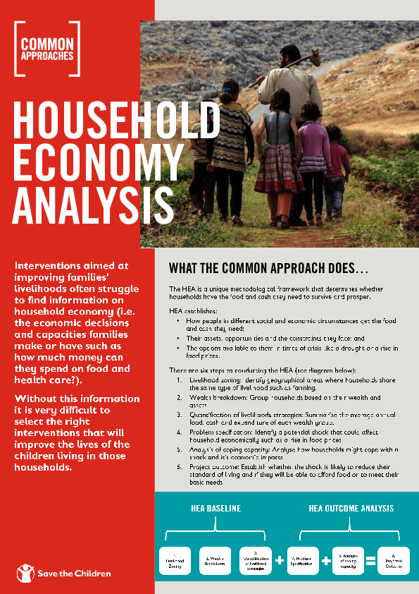 Household Economy Analysis Common Approach - 2 Page Overview