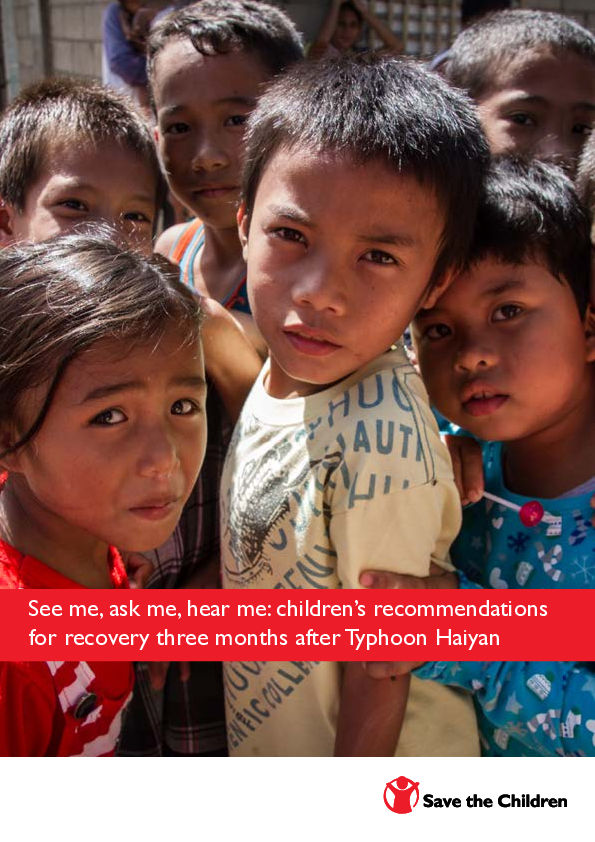 See me, ask me, hear me: children's recommendations for recovery three months after Typhoon Haiyan