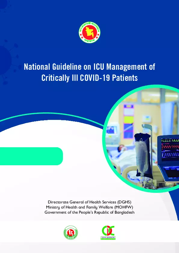 National Guideline on ICU Management of Critically Ill COVID-19 Patients thumbnail