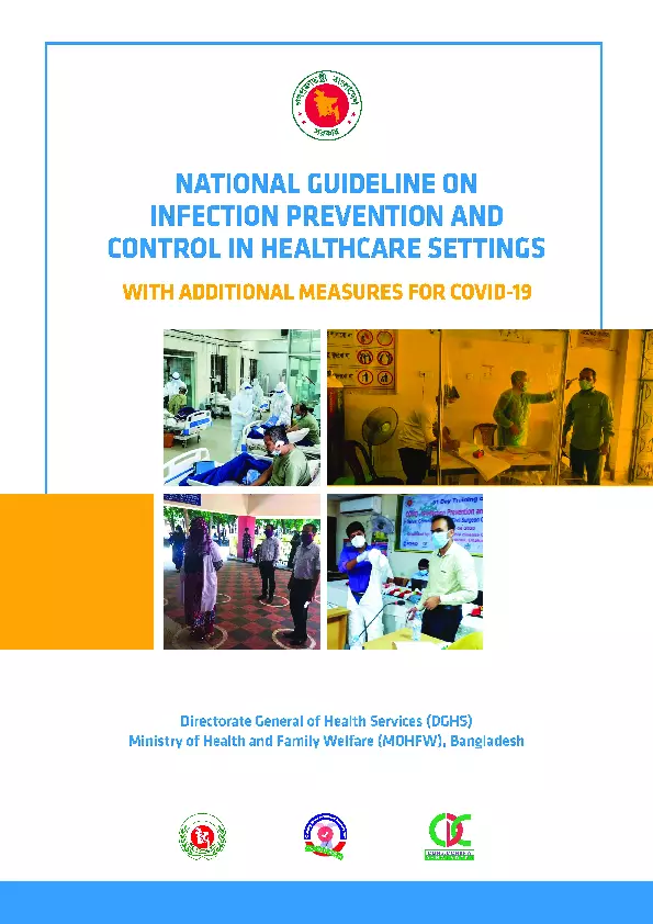 National Guideline on Infection Prevention and Control in Healthcare Settings with Additional Measures for COVID-19 thumbnail