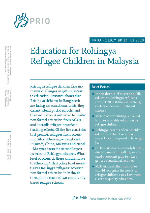 palik_julia_-_education_for_rohingya_refugee_children_in_malaysia_prio_policy_brief_2-2020.pdf_3.png