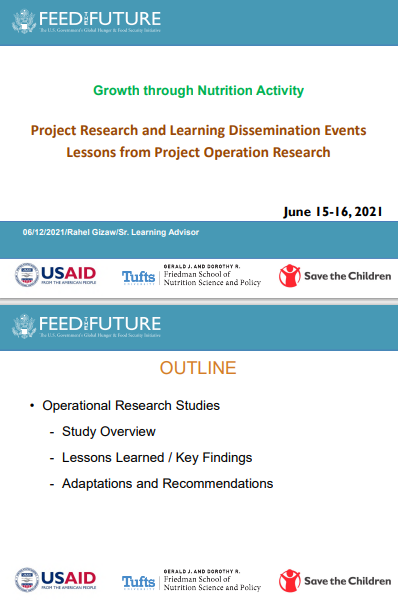 Project Research and Learning Dissemination Events: Lessons from Project Operation Research