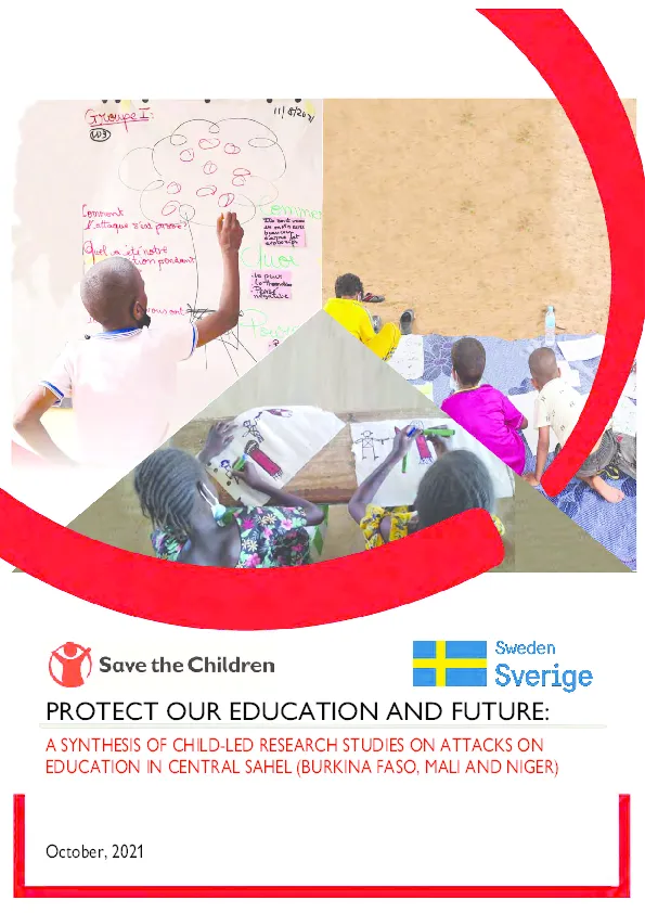 Protect our Education and Future: A synthesis of child-led research studies on attacks on education in Central Sahel (Burkina Faso, Mali and Niger)